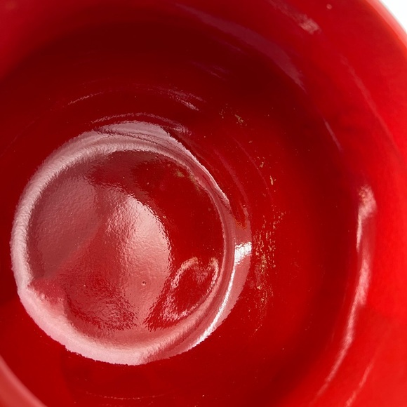 De Silva Fabrique En Italie Terracotta Bean Pot Cookware 2 1/2 Quarts Red Glazed - Picture 3 of 8